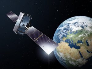 Galileo-satelliet in zijn baan om de aarde. Bron: ESA-P. Carril