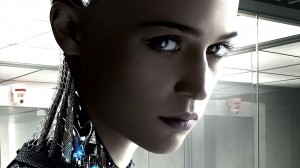 De intelligente, zelfbewuste robot Ava in Ex Machina