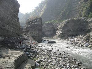 De Da'an rivierkloof ontstond door een aardbevind in 1999. Credit: Kristen Cook