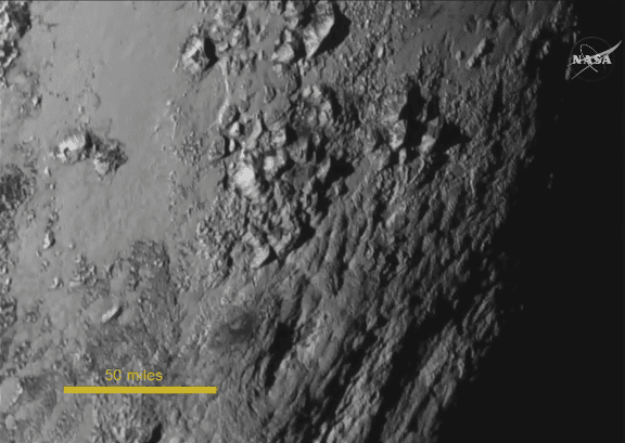Pluto ingezoomd
