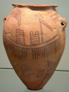 Deze pot is afkomstig uit het predynastische Egypte. In deze periode kwam de staat onverwacht snel tot bloei. Bron: Wikimedia Commons/ Borislav