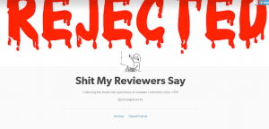 De frontpage van shit my reviewers say