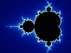 Afbeeldingen zoals deze heten fractals. Ze ontstaan uit wiskundige formules die voortdurend naar zichzelf verwijzen en daardoor onoplosbaar zijn. Bron: geek3
