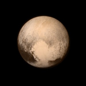 Pluto is sinds 2006 geen planeet meer, maar een dwergplaneet. Foto: Nasa