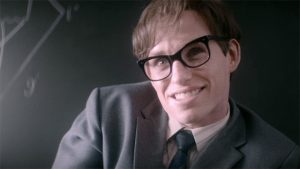 Acteur Eddie Redmayne speelt Stephen Hawking. Bron: Theory of Everything