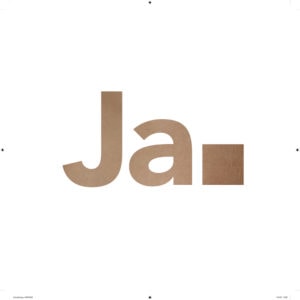 Een logo van jaofnee.nl, waar je kunt vastleggen of je donor wilt zijn. In Nederland kiest meer dan 60% 'Ja'. Bron: jaofnee.nl