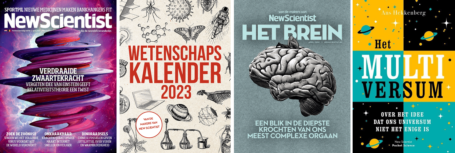 New Scientist maakt naast het blad specials, wetenschapskalenders, boeken en meer.