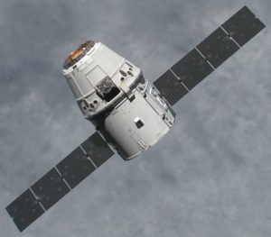 Het herbruikbare ruimtevaartuig Dragon heeft het ISS al eerder bezocht. Bron: Wikimedia Commons/SpaceX