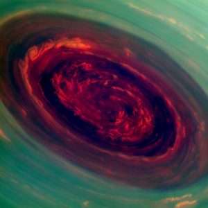 Orkaan Saturnus Roos NASA