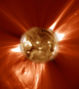 Uitbarsting van zonnewind NASA