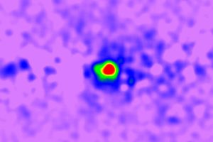Waar komt die overdosis gammastraling in het midden van de Melkweg toch vandaan? Foto: NASA/T. LINDEN, UNIVERSITY OF CHICAGO/SPL
