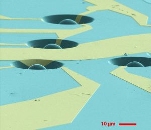 De qubits waarmee Ronald Hanson werkt, functioneren op een schaal van enkele micrometers. (Bron: TU Delft)